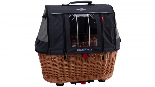 RIXEN & KAUL Tierkorb "Doggy Basket Plus" für Fahrradgepäckträger Racktime-System hinten