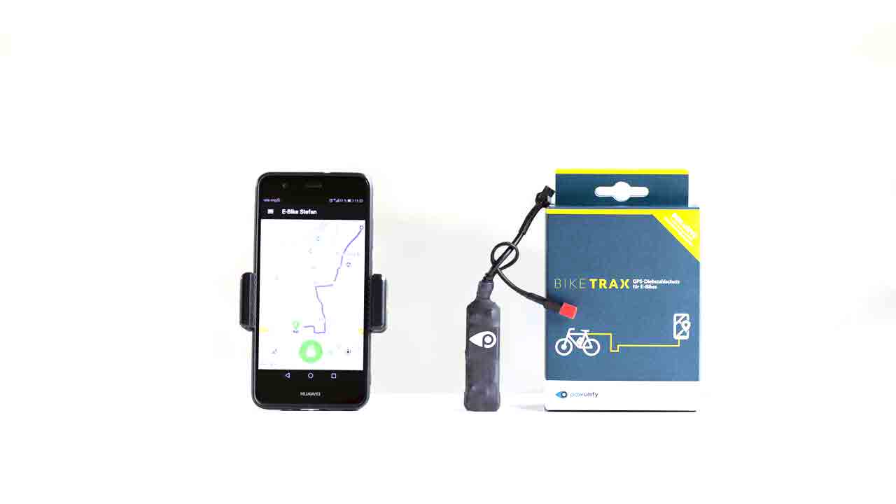Powunity BikeTrax GPSTracker fürs Fahrrad hier für Shimano STEPSE