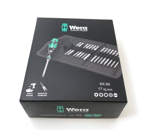 WERA Werkzeug - Kraftform Kompakt 60 Torque - 17‑teilig